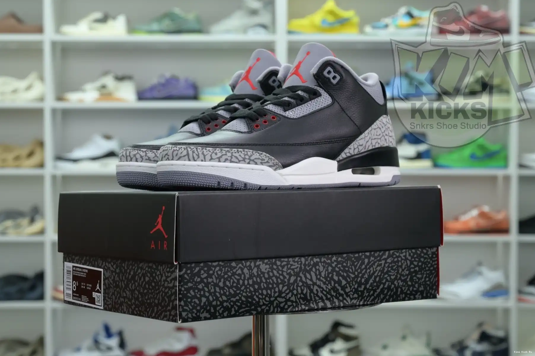 Kimikick 3“Black Jordan Air Cement Reimagined” 0825
